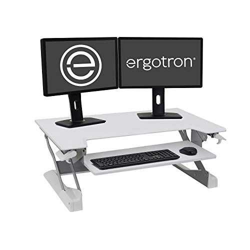 Ergotron WorkFit-TL, Sit-Stand Desk Converter | White, ...