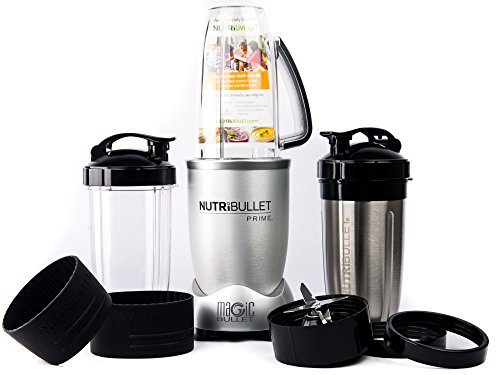 Nutribullet PRIME 12-Piece High-Speed Blender/Mixer System include Stainless Steel Cup, Silver