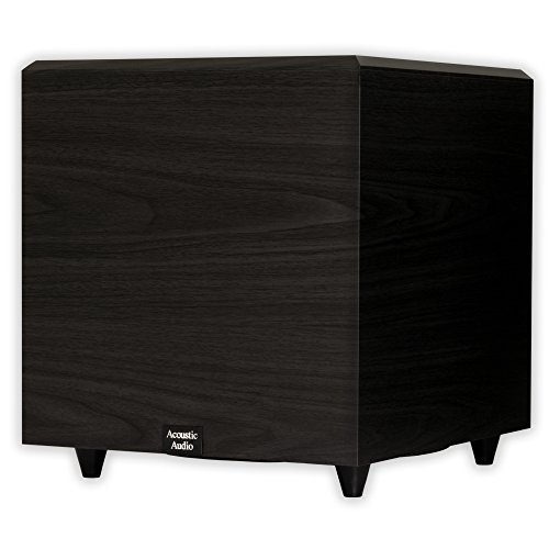 Acoustic Audio by Goldwood Acoustic Audio PSW-12 500 Watt 12-Inch Down Firing Powered Subwoofer (Black)