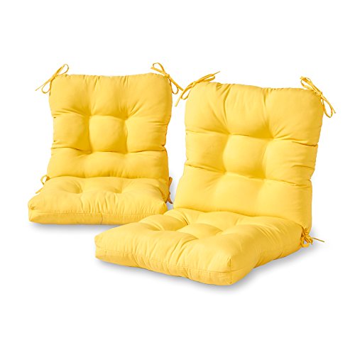 Greendale Home Fashions AZ6815S2-SUNBEAM Sunburst Outdoor Chair Cushion (Set of 2)
