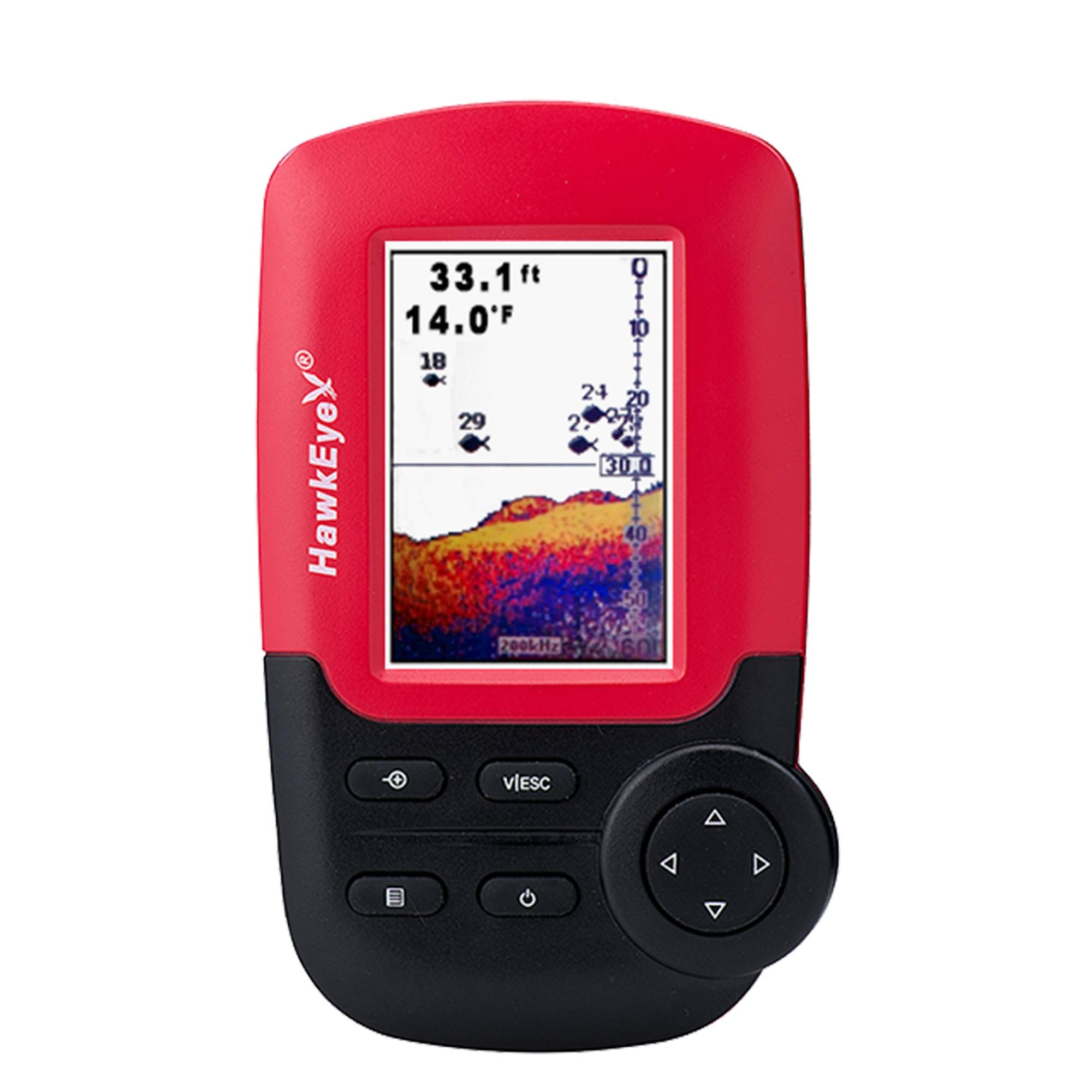 Hawkeye Fishtrax 1C Fish Finder with HD Color Virtuview...