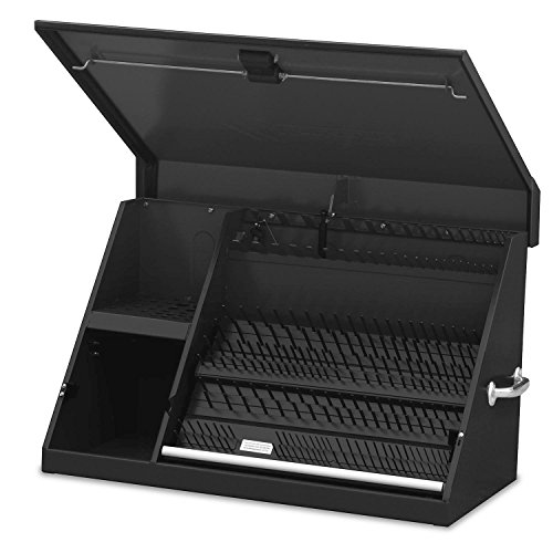 Montezuma - XL450B - 36-Inch Portable TRIANGLE Toolbox - Multi-Tier Design - 16-Gauge Construction - SAE and Metric Tool Chest - Weather-Resistant Toolbox - Lock and Latching System