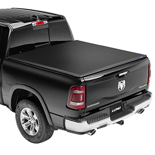 Lund Genesis Elite Tri-Fold, Soft Folding Truck Bed Tonneau Cover | 95865 | Fits 2009-18, 19+20 Classic Dodge Ram 1500 5' ...
