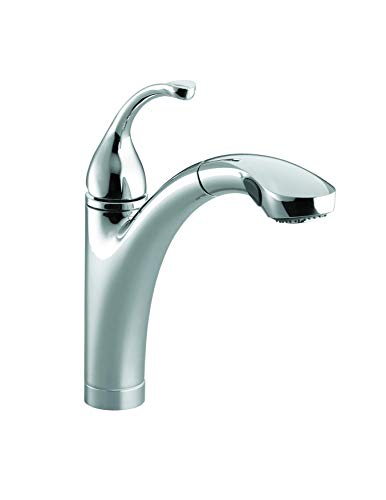 KOHLER Forte Single Control Pull-out Kitchen Sink Fauce...