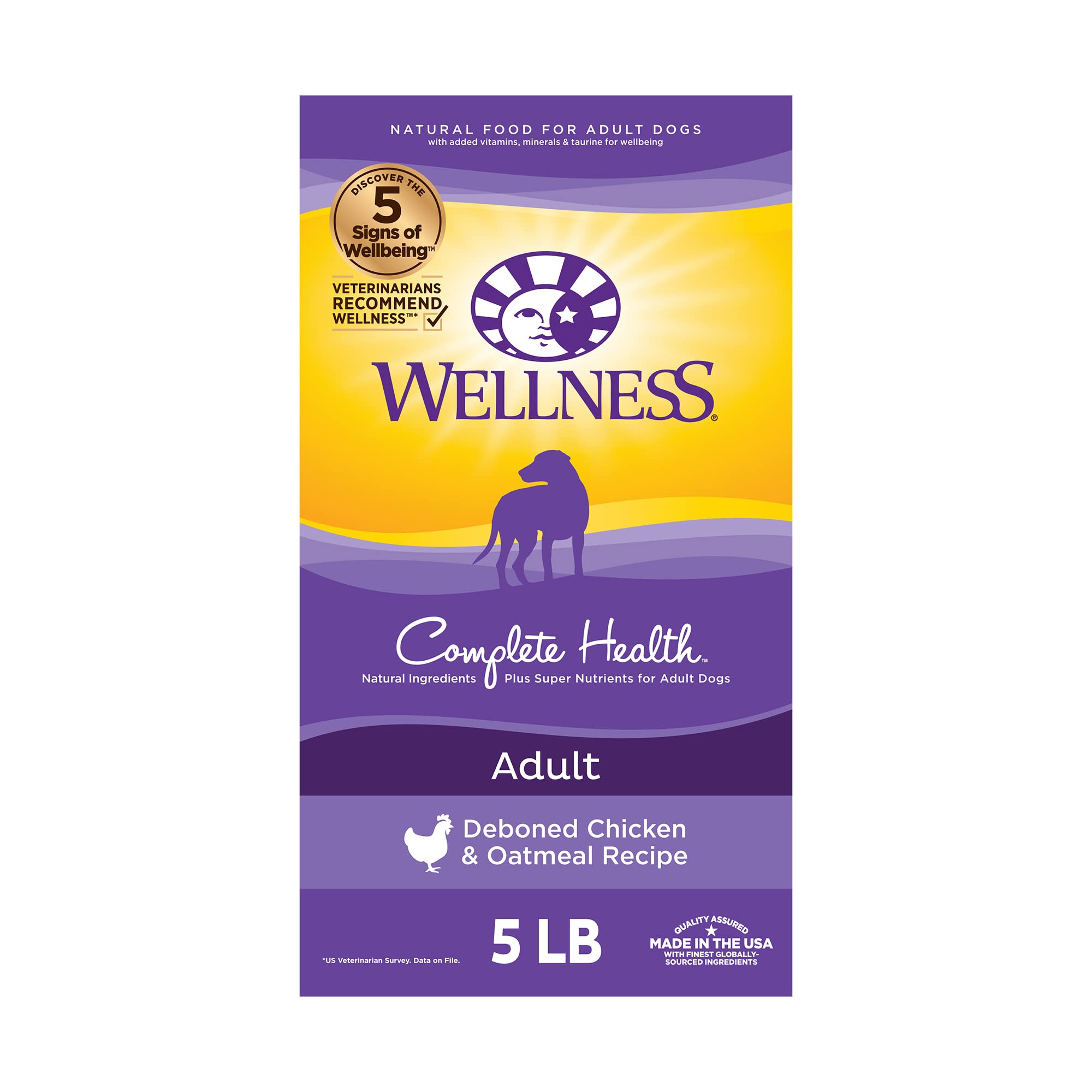 Wellness Natural Pet Food Wellness Complete Health Food + Supplements Bundle: Healthy Weight Dry Dog Food, Chicken & Peas, 26-Pound Bag + Wellness Skin & Coat Soft Chew