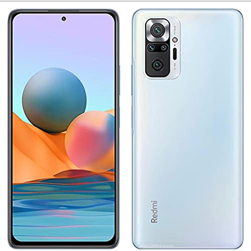 Xiaomi Redmi Note 10 Pro | 128GB 6GB RAM | Factory Unlocked (GSM ONLY | Not Compatible with Verizon/Sprint) | International Model (Glacier Blue)
