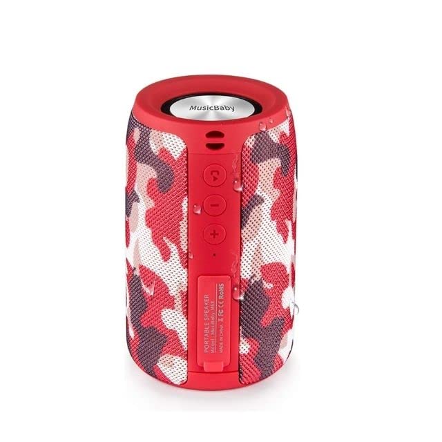  MusiBady Bluetooth Speakers,MusiBaby Bluetooth Speaker,Outdoor, Portable,Waterproof,Wireless Speaker,Dual Pairing,Bluetooth 5.0,Loud Stereo,Booming Bass,1500 Mins Playtime for Home,Party,Gifts(Camo...