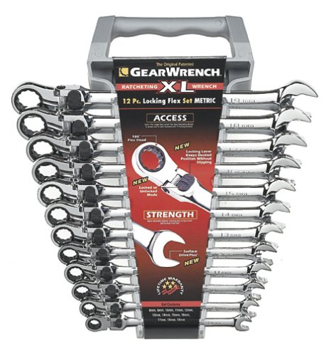 Gearwrench 12 Pc. 12 Pt. XL Locking Flex Head Ratchetin...