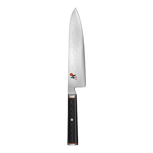 Miyabi Kaizen Chef's Knife, Medium, Black with Red Acce...