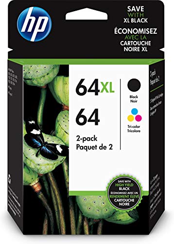 HP 64 CLR/64XL BLK (3YP23AN#140) Ink Cartridge Combo 2-...