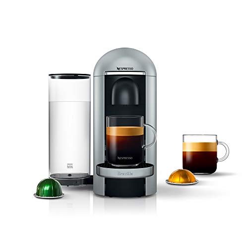 Breville-Nespresso USA Nespresso VertuoPlus Deluxe Coffee and Espresso Machine by , Silver