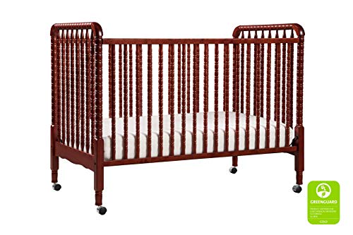 DaVinci Jenny Lind 3-in-1 Convertible Crib in Rich Cherry - 4 Adjustable Mattress Positions, Greenguard Gold Certified