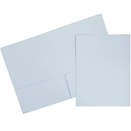 JAM Paper Premium Matte Cardstock Twin Pocket Folders -...