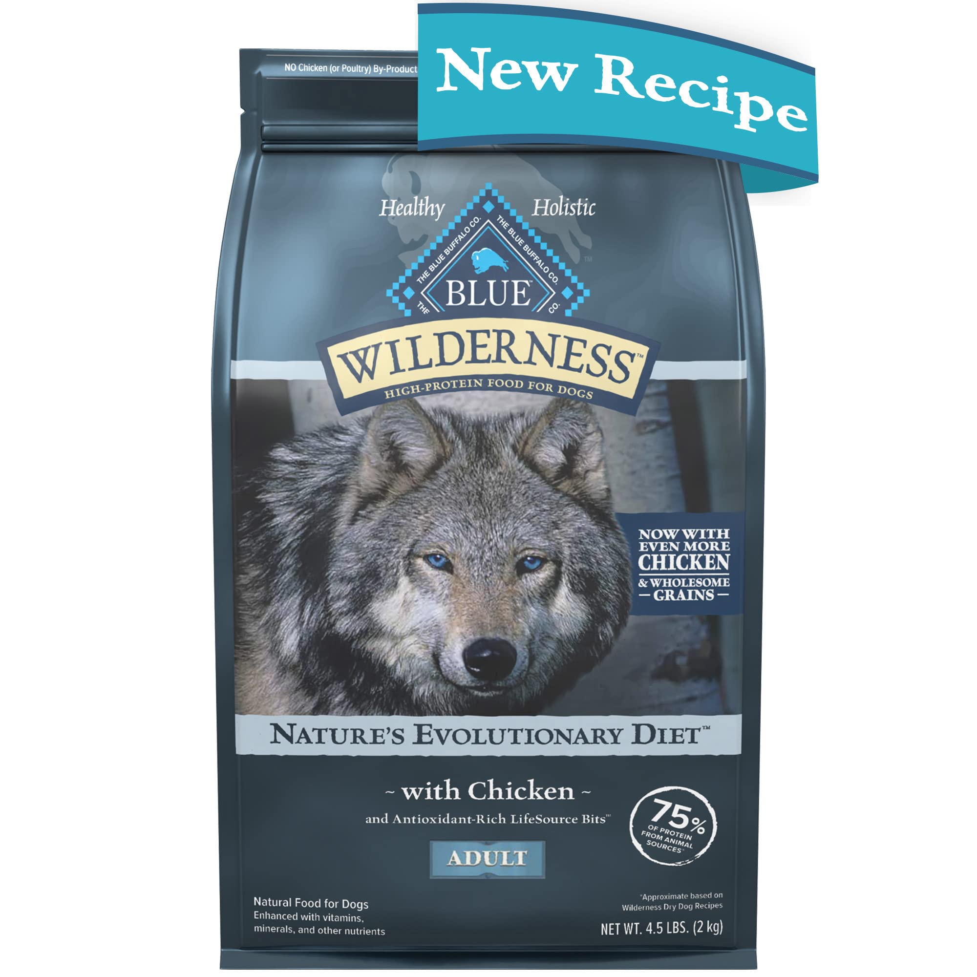 Blue Buffalo Wilderness High Protein Natural Adult Dry Dog Food Plus Wholesome Grains