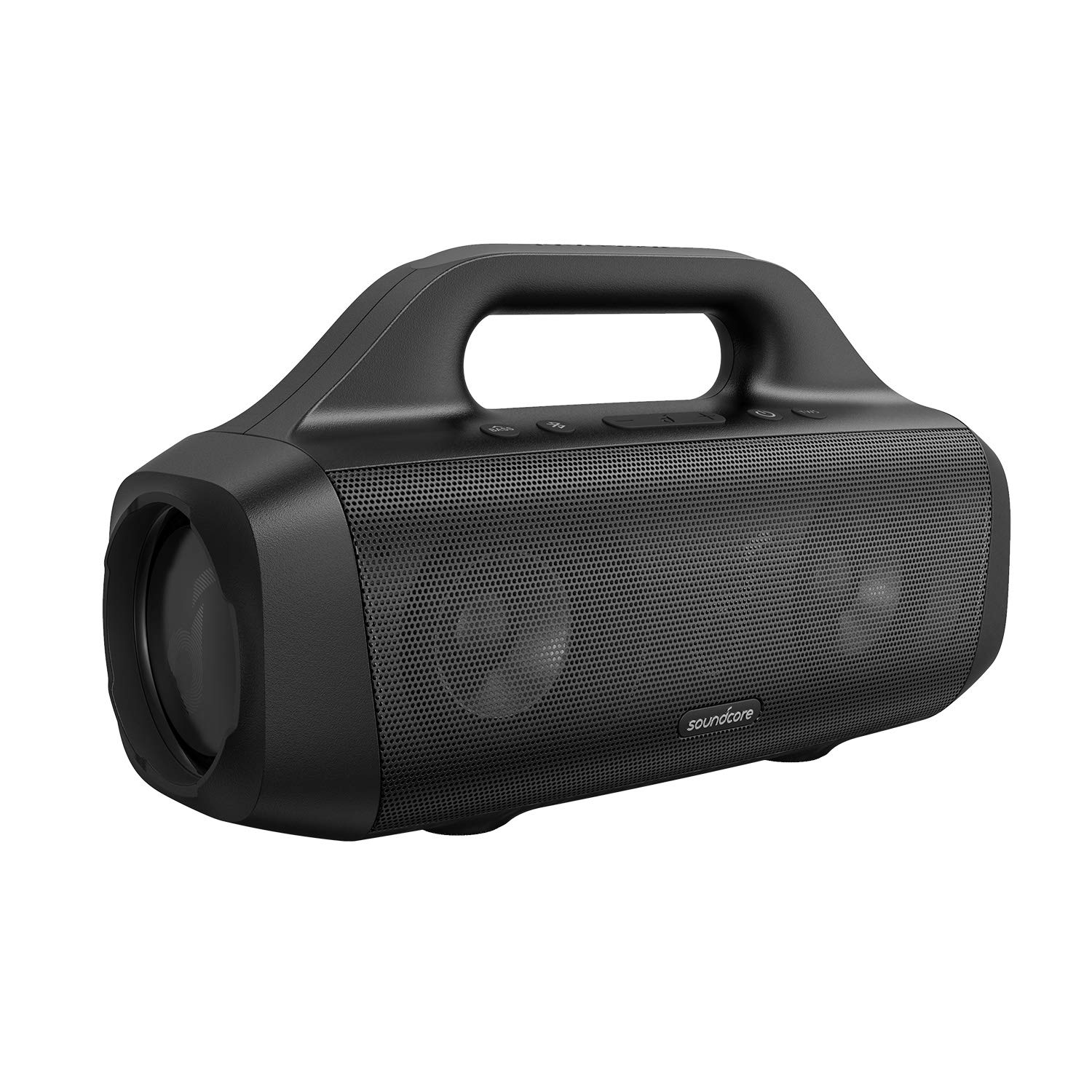 Soundcore Motion Boom Outdoor Speaker with Titanium Drivers, BassUp Technology, IPX7 Waterproof, 24H Playtime, App, Built-in Handle, Portable Bluetooth Speaker for Outdoors, Camping