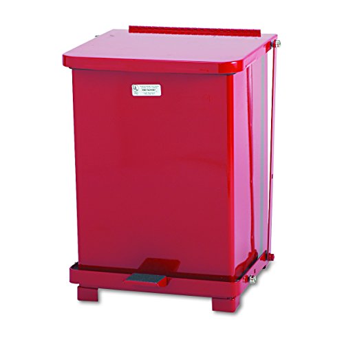 Rubbermaid Commercial Products Rubbermaid Commercial Defenders Step-On Trash Can with Plastic Liner