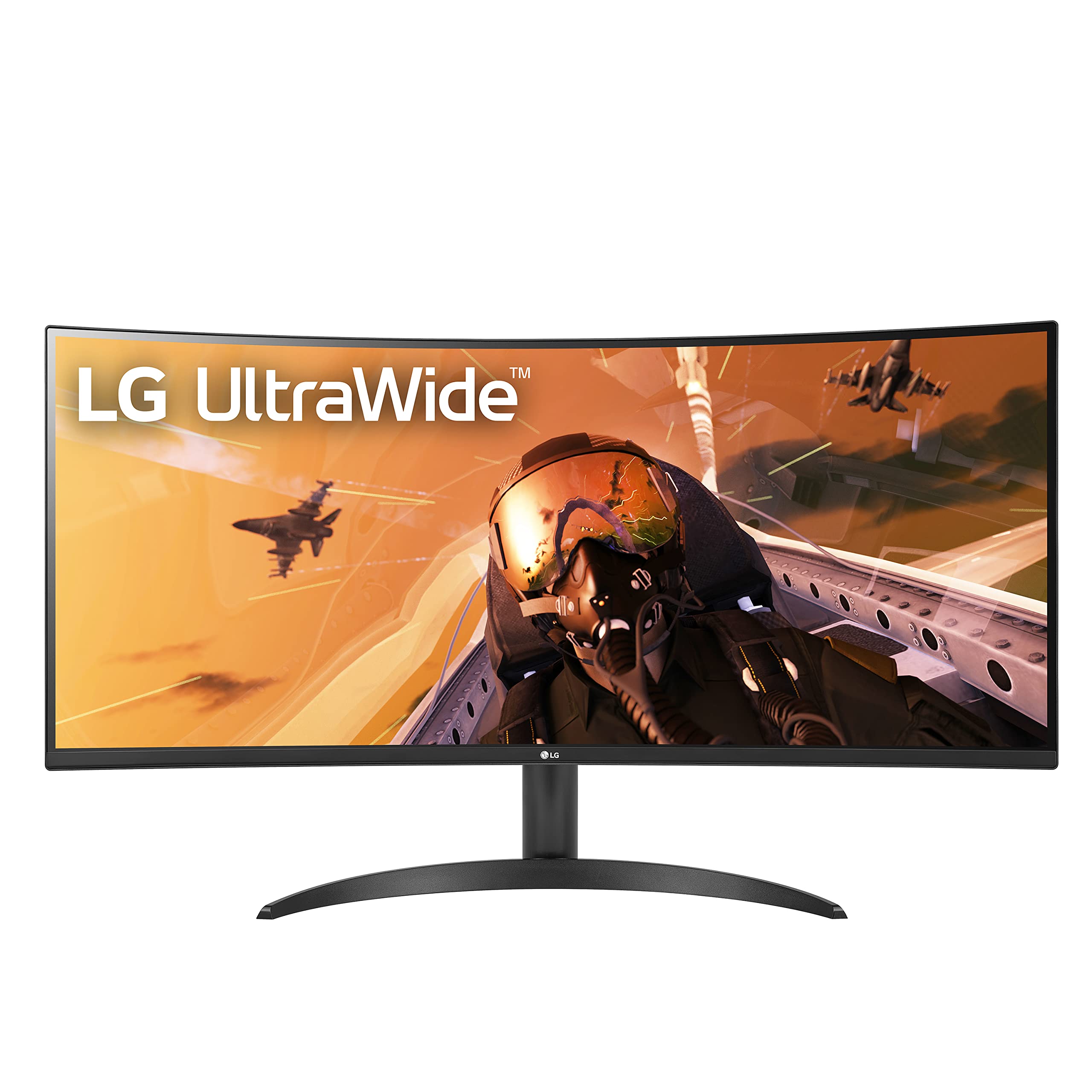 LG 34WP60C-B 34-Inch 21:9 Curved UltraWide QHD (3440x1440) VA Display with sRGB 99% Color Gamut and HDR 10, AMD FreeSync Premium and 3-Side Virtually Borderless Screen Curved QHD Tilt,Black