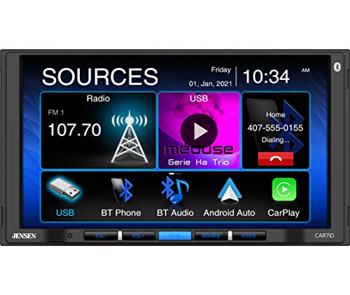 JENSEN CAR710 7? Mechless Multimedia Receiver with Appl...