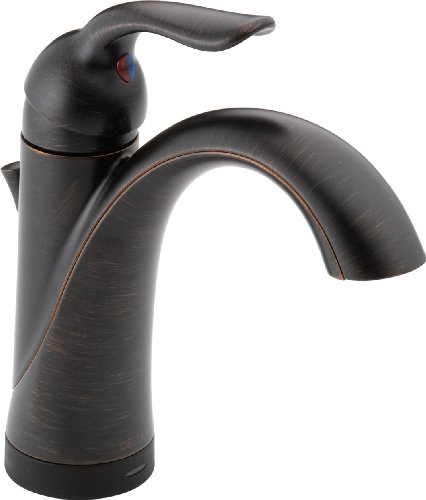 Delta Faucet Lahara Bronze Bathroom Faucet, Single Hole Bathroom Faucet, Single Handle, Diamond Seal Technology, Drain Assembly, Venetian Bronze 538T-RB-DST,5.50 x 2.44 x 5.50 inches