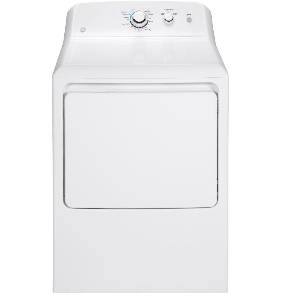 GE 7.2 Cu Ft Front Loading White Electric Dryer