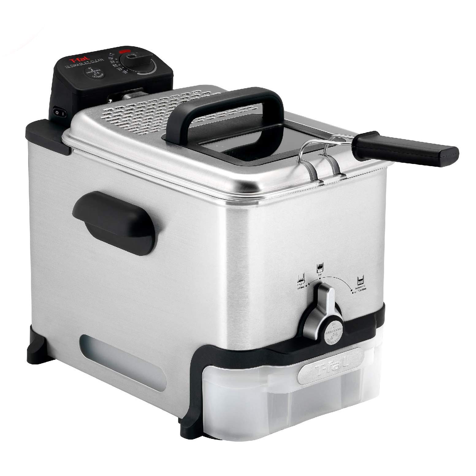 T-fal Deep Fryer with Basket, Stainless Steel, Easy to ...