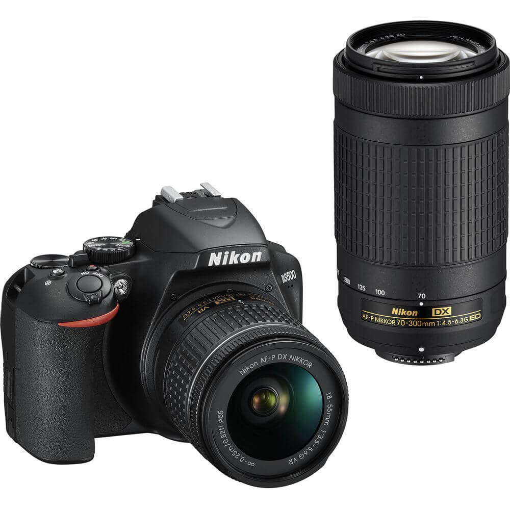 Nikon D3500 DSLR Camera with AF-P DX NIKKOR 18-55mm Len...