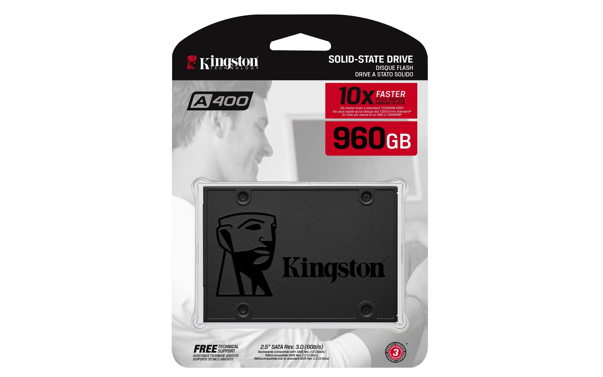 Kingston A400 SSD 120GB SATA 3 2.5” Solid State Drive S...