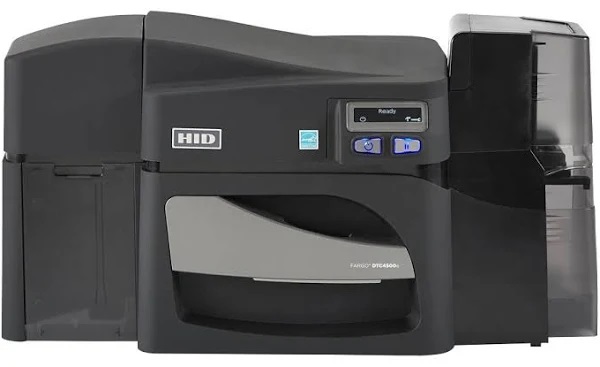 Fargo DTC4500e Dual-Sided ID Card Printer with ISO Magn...