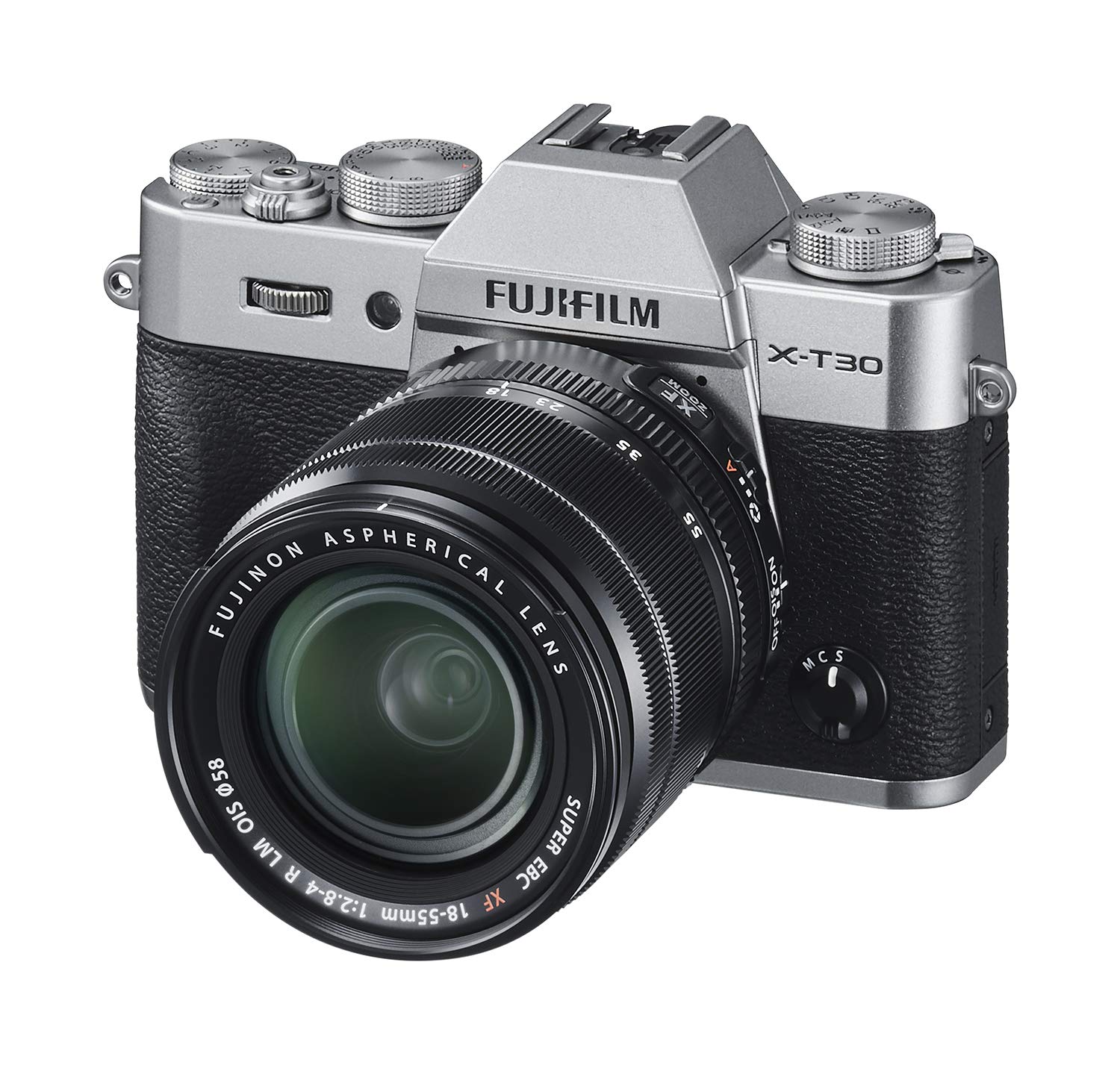 Fujifilm X-T30 Mirrorless Camera with XF 18-55mm f/2.8-4 R LM OIS Lens - Charcoal Silver