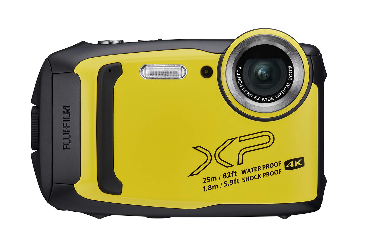 Fujifilm FinePix XP140 Digital Camera, 4K/15P Video, Bluetooth Capability, Waterproof to 82', Yellow