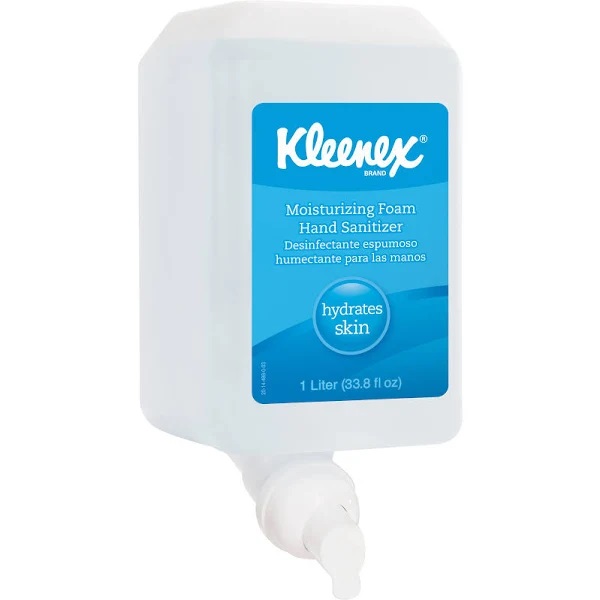 Kleenex Hand sanitizer - foam - cartridge - 0.3 gal - moisturizer - antibacterial - clear (pack of 6)