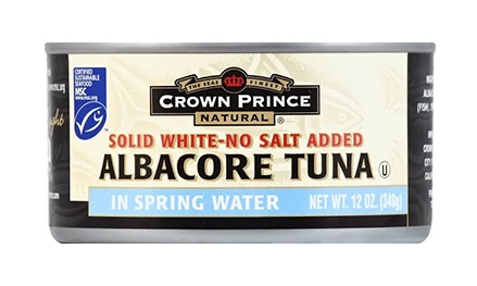 Crown Prince Natural Albacore Tuna, Solid White - 12 oz...