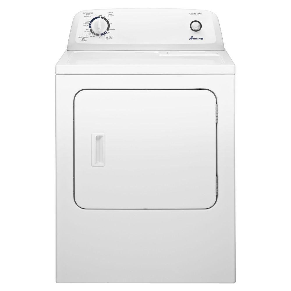 Amana 6.5 Cu. Ft. White Front Loading Gas Dryer